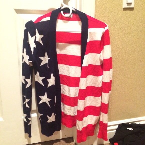 American flag cardigan