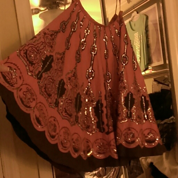 ✨GORGEOUS SKIRT Spanish dancing A Line full skirt hard to part with - Picture 3 of 5