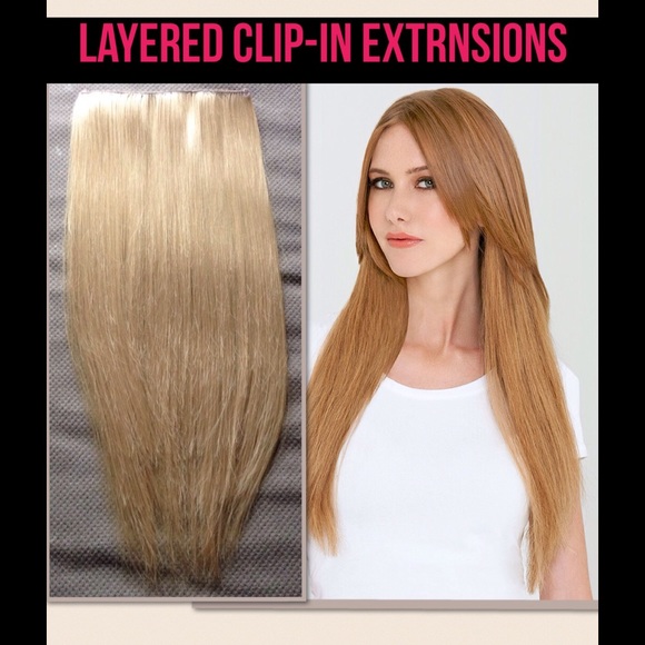 24" Layered Golden a Blonde Hair Extensions