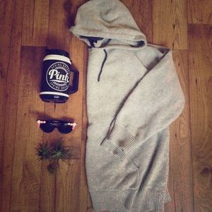 slouchy lazy days boyfriend fit grey hoodie