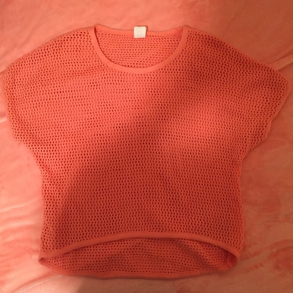 Coral High Low Tee