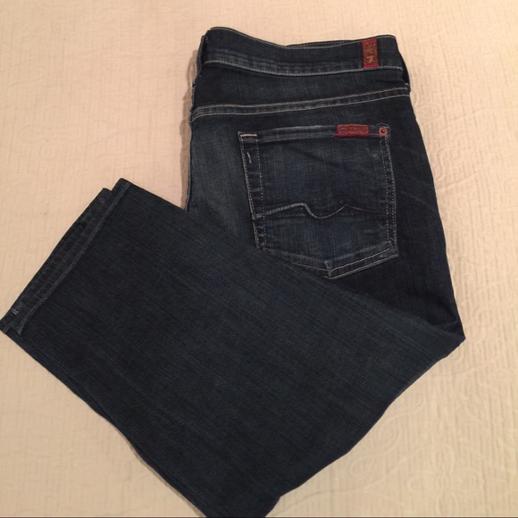 7 For All Mankind 7FAM Slouchy Capri Jeans Size 30