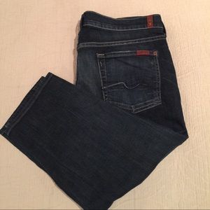 7 For All Mankind 7FAM Slouchy Capri Jeans Size 30