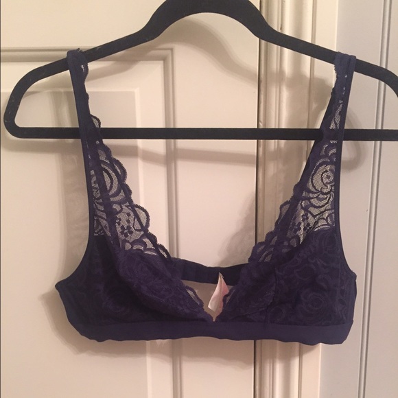 NEVER WORN BEFORE navy blue bralette from VS Pink