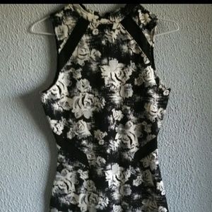 Black and white nightlife dress