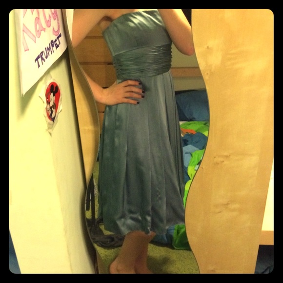 Beautiful Gray Silk Dress