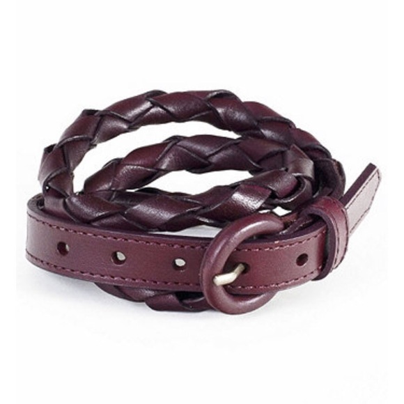 New American apparel unisex leather rope belt xs