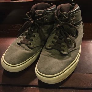 Grey hightop vans, men's