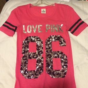 Victoria's Secret pink 86 sequined top