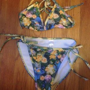 American Apparel Floral Swimsuit
