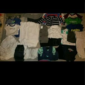 NEWBORN baby boy clothes and socks