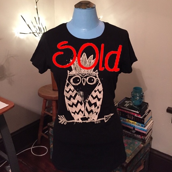 🚫SOLD🚫Owl t shirt size L