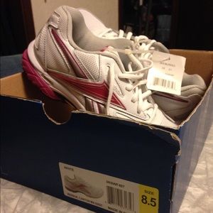 NEW Magenta and White Running Shoes