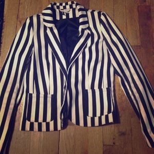 H&M striped blazer