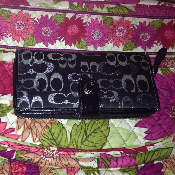 Black coach wallet