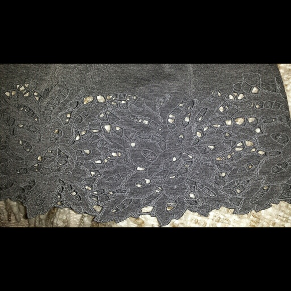 BCBG laser cut A-line skirt - Picture 2 of 3