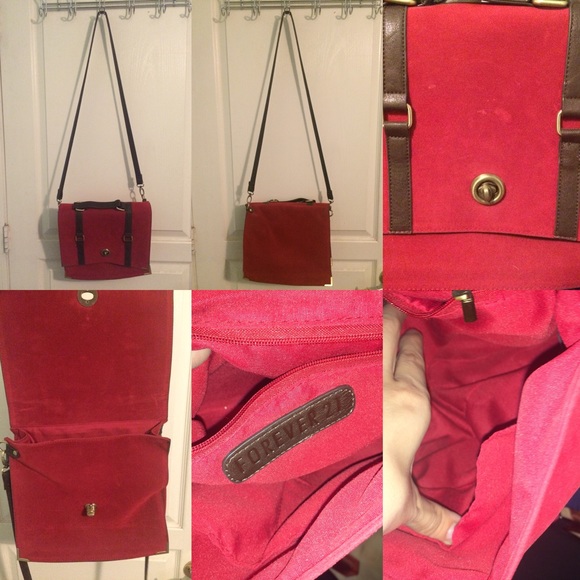 ***SOLD*** Forever21 velvet bag