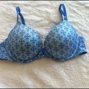 Blue Victoria Secret Push-Up Bra