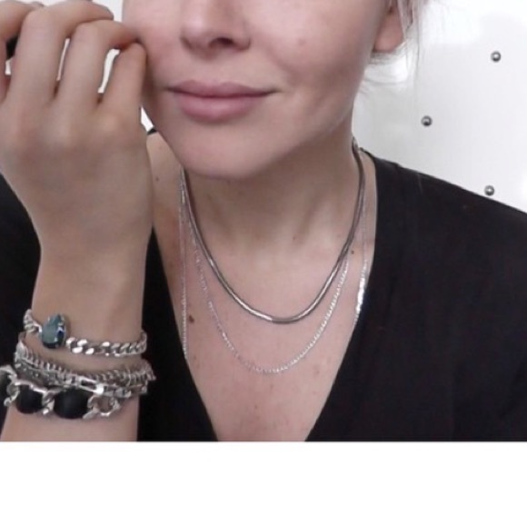 Hrh collection double chain necklace