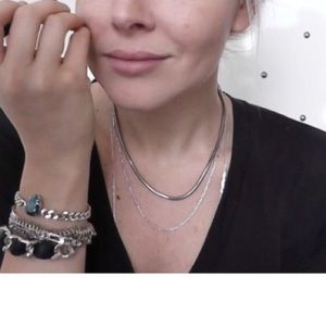 Hrh collection double chain necklace