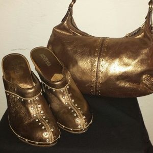 AUTH MK Purse/Clogs combo