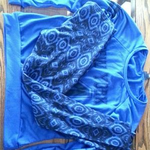 Leggings And Sweatshirt