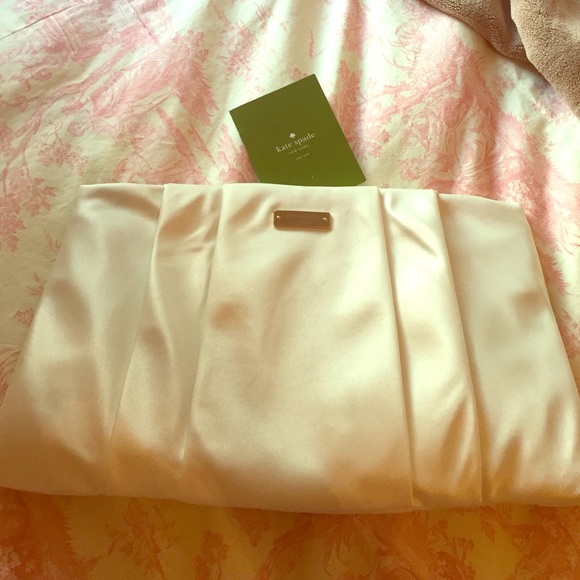 White Kate Spade clutch
