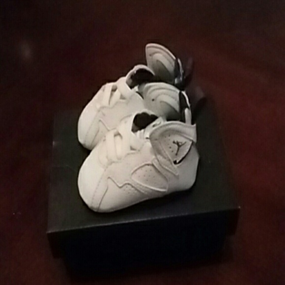 White and blue jordans