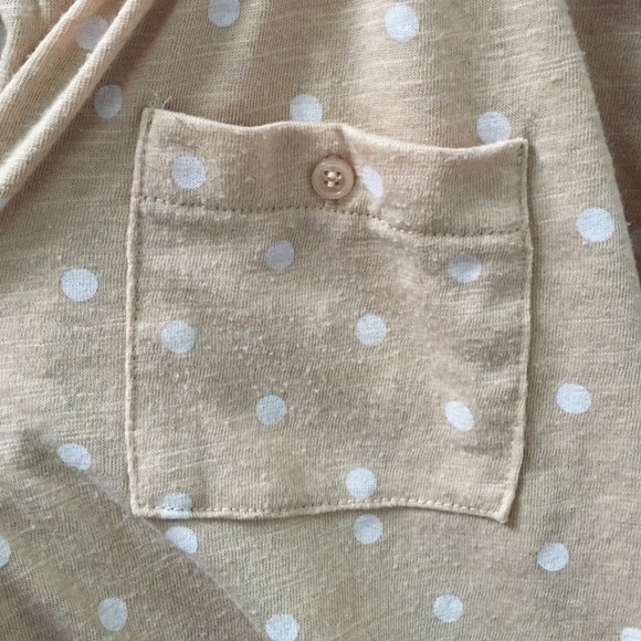 Cute Beige Polka Dot Top - Picture 3 of 3