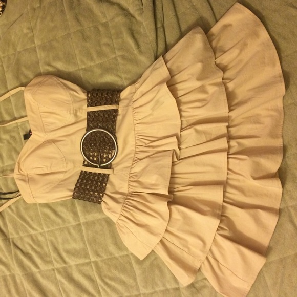 Nude Bebe Ruffle Dress. - Picture 2 of 2
