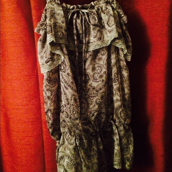 paisley spaghetti top