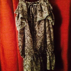 paisley spaghetti top