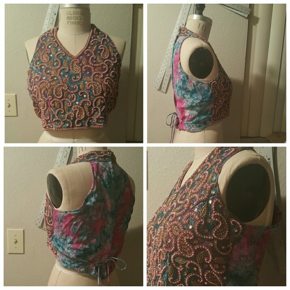 Tops - ViNtage Beaded Crop Top Tops - ViNtage Beaded Crop Top