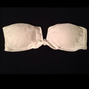 White lace swimsuit top