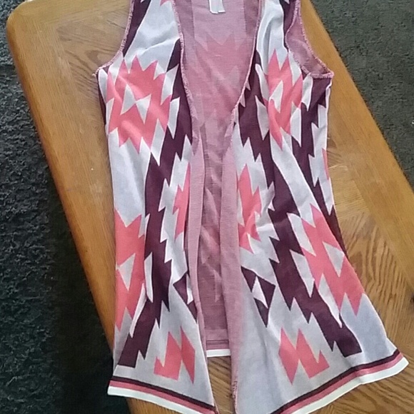 Aztec print shrug from vanity