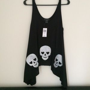 Sparkly skeleton tank 💀
