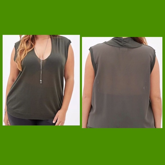 Forever 21 Tops - 🚫SOLD🚫Forever 21 plus sheer sexy top XL