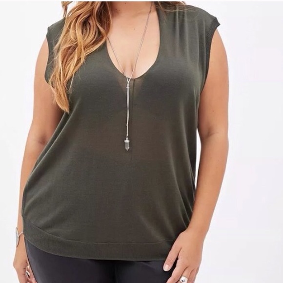 🚫SOLD🚫Forever 21 plus sheer sexy top XL - Picture 2 of 4