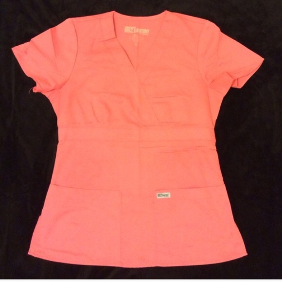 Scrubs - Grey's Anatomy top - passion orange