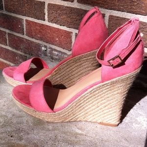 Colin Stuart Ankle Strap Espadrille Wedges