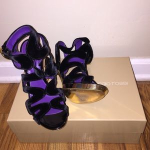 Sergio Rossi Limited Edition Tessuto Velluto Heels