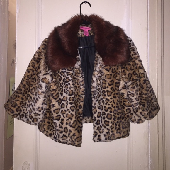 Cheetah print Betsey Johnson jacket.