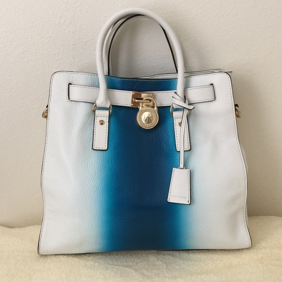 *SOLD* Authentic MK Hamilton Spray Blue&White - Picture 2 of 4