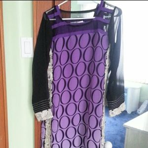 Purple kurti handmade