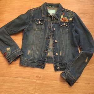 Hollister jacket with beads