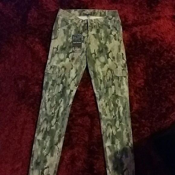 Paige skinny cargo pockets jeans 26