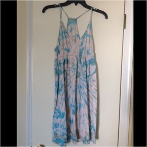 Tie-dye beach coverup