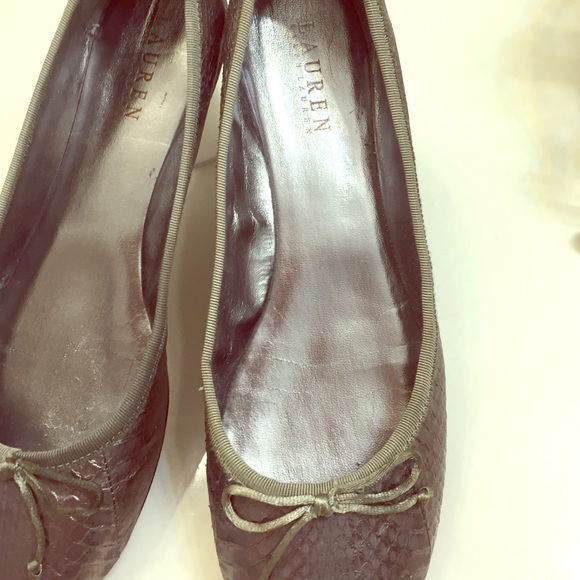 Darling Ralph Lauren Silver Flats