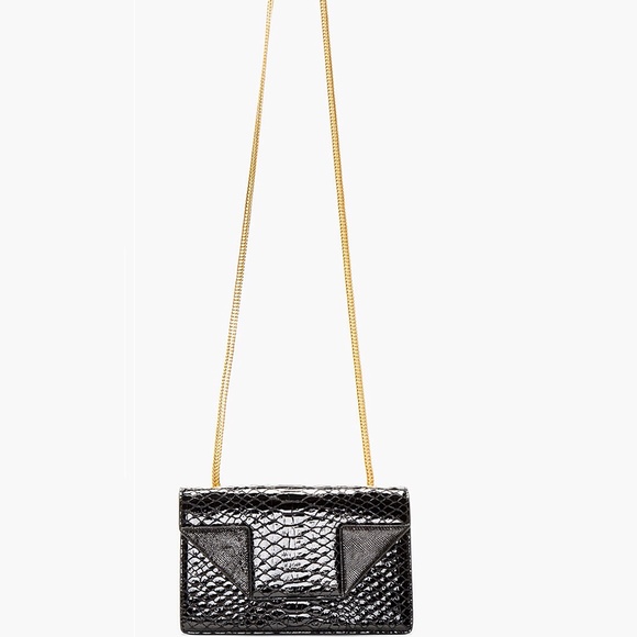 Saint Laurent Mini Betty, Patent Embossed Reptile - Picture 11 of 11