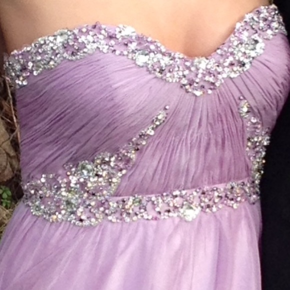 Long Purple Prom Dress